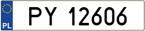 Truck License Plate